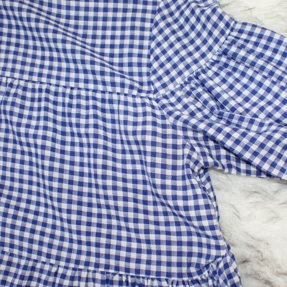 SOLD Zara Woman Gingham Bell Sleeve Dress - Picture 7 of 8